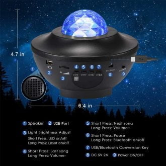 Galaxy Night Light with Bluetooth Music Speaker 5 | SigmaClub SigmaClub galaxy light 6 | SigmaClub