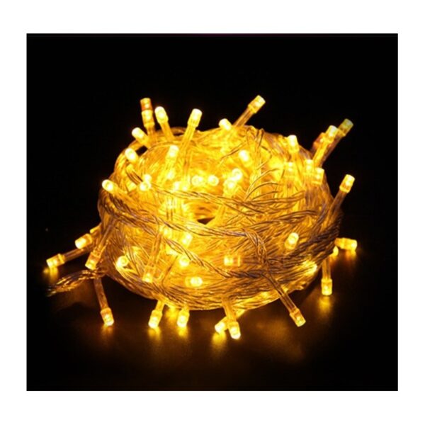 flashing modes led decorative string lights 10m yellow | SigmaClub